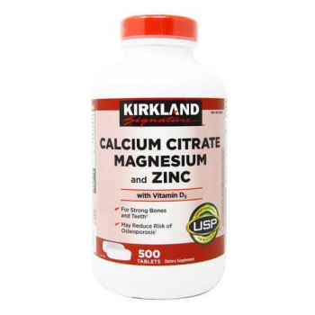 Kirkland Signature Calcium Citrate 500 mg 500 таблеток