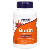 NOW Biotin 5000 mcg 120 капсул (Биотин)