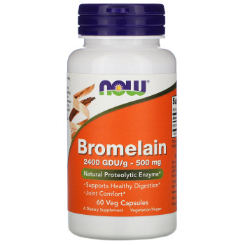 Now Bromelain 500 mg 60 капсул