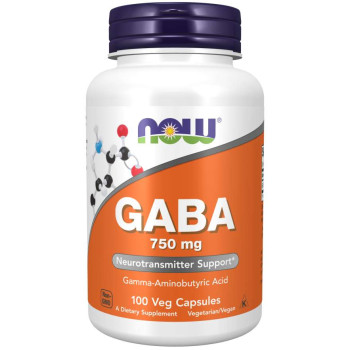 Now GABA 750 mg 100 капсул