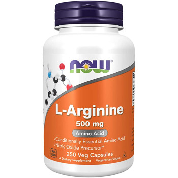Now L-Arginine 500 mg 250 капсул Аргинин Нав