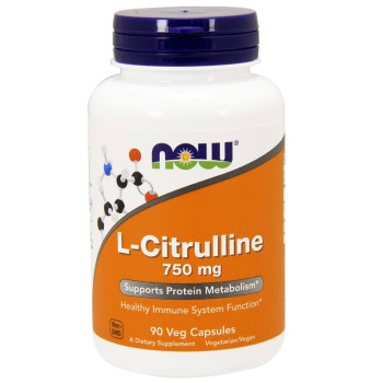 Now L-Citrulline 750 mg 180 капсул (Цитруллин)
