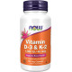 Now Vit D-3 K2 1000 IU 45 mcg 120 капсул Now Vit D-3 K2 1000 IU 45 mcg 120 капсул