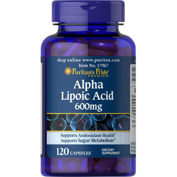 Puritan's Pride Alpha Lipoic Acid 600mg 30 капсул