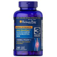 Puritan's Pride Double Strength Glucosamine, Chondroitin & MSM 240 таблеток