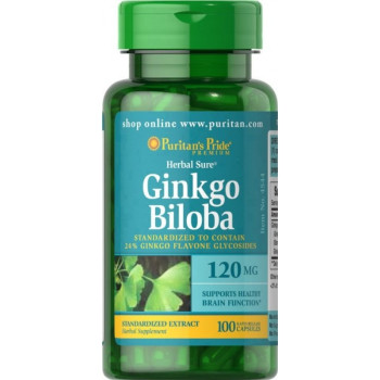 Puritan`s Pride Ginkgo Biloba 120 mg 100 капсул