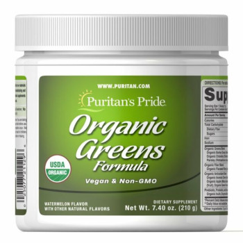 Puritan's Pride Organic Greens 210 грамм (USDA Organic)