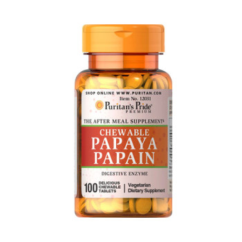 Puritan's Pride Papaya Papain 100 таблеток
