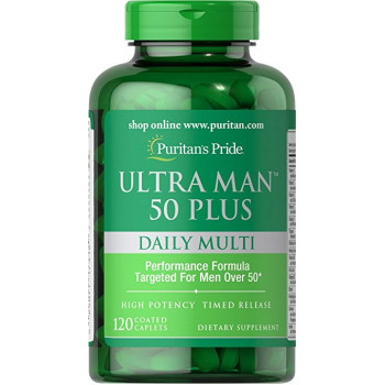 Puritan's Pride Ultra Man™ 50 Plus 120 таблеток
