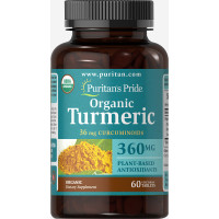 Puritan's Pride USDA Organic Turmeric Curcumin 360 mg 60 таблеток