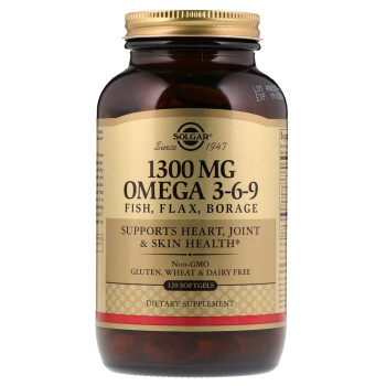 Solgar Omega 3-6-9 1300 mg 120 Softgels