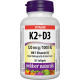 Webber Naturals Vitamin K2 + D3 120 mcg/1000IU 30 softgels