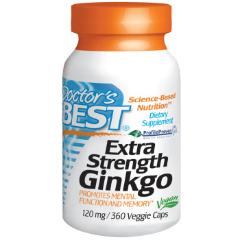 Doctor's Best Extra Strength Ginkgo 120 mg 360 капсул