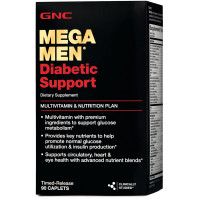 GNC Mega Men Diabetic Support 90 таблеток