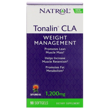 Natrol Tonalin CLA Safflower Oil 1200 mg 90 капсул (липотропный жиросжигатель)