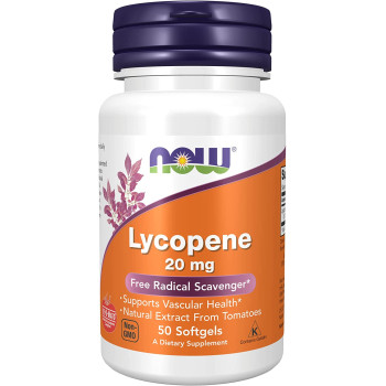 Now Lycopene 20 mg 50 капсул